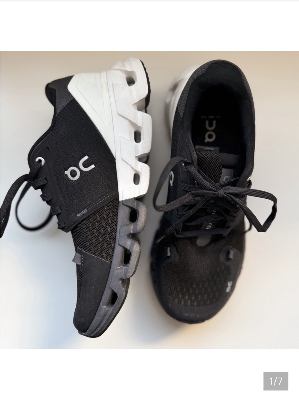 On Running Cloudflyer 4 W Black and White Running Shoes
